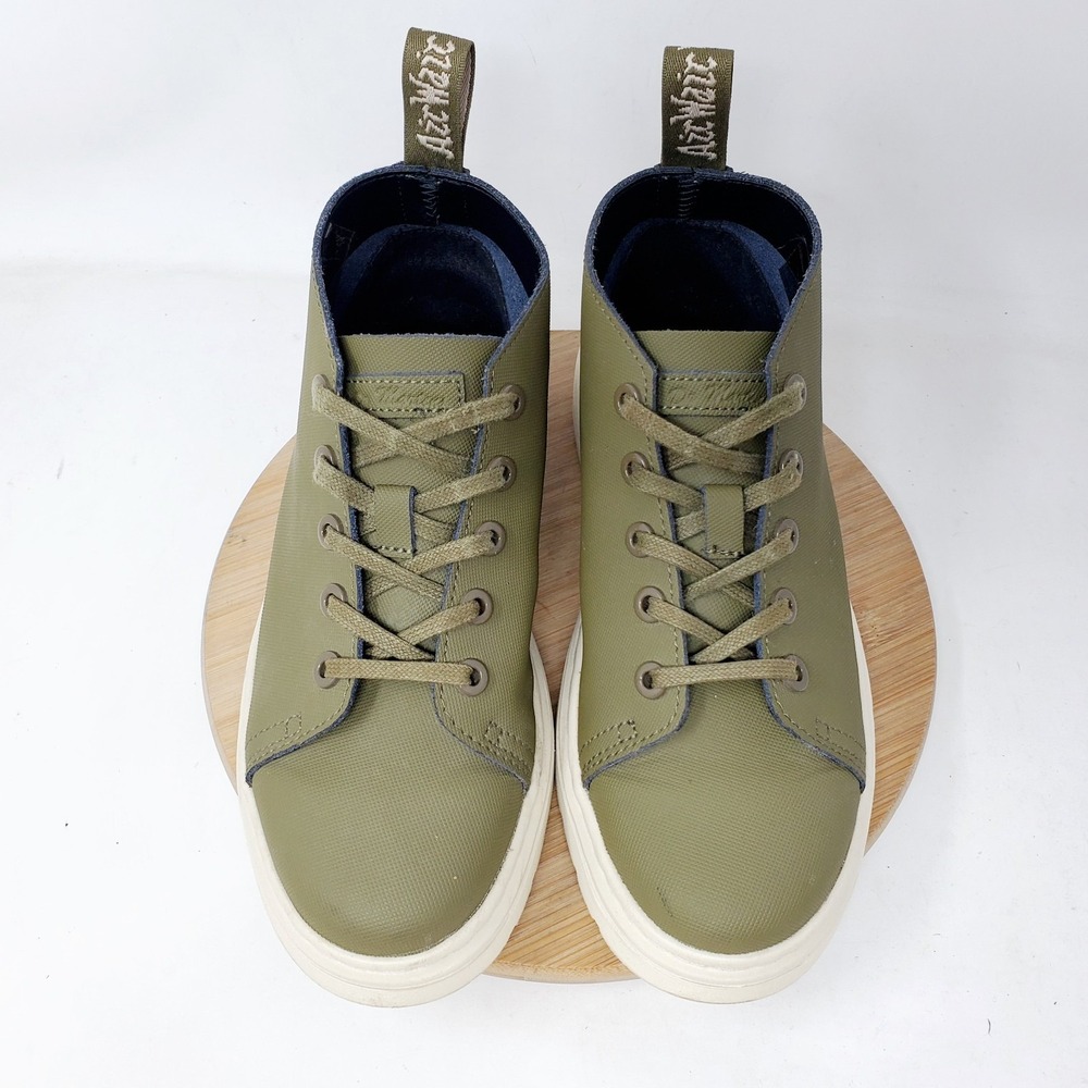 Dr Martens Boots Womens 6 Baynes Green Punk Grunge Platform Chunky Ankle Chukka - Picture 4 of 13